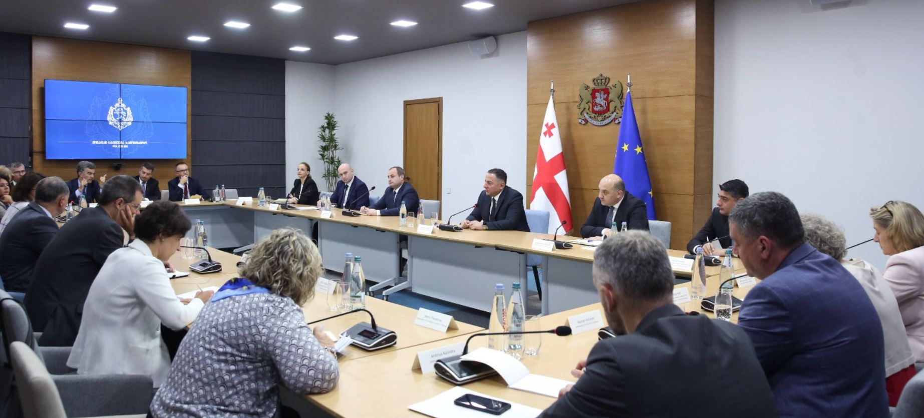 ვახტანგ გომელაური საქართველოში ევროკავშირის წარმომადგენლობის ხელმძღვანელს, ევროკავშირის წევრი ქვეყნების ელჩებსა და საელჩოების წარმომადგენლებს შეხვდა