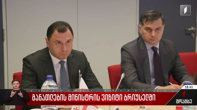 განათლების მინისტრის ვიზიტი ბრიუსელში