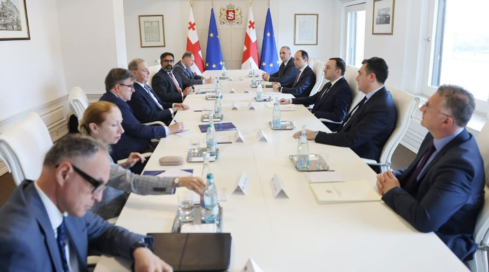 ირაკლი ღარიბაშვილი დევიდ ო’სალივანს, ჯეიმს ო’ბრაიენსა და კუმარ იერს შეხვდა