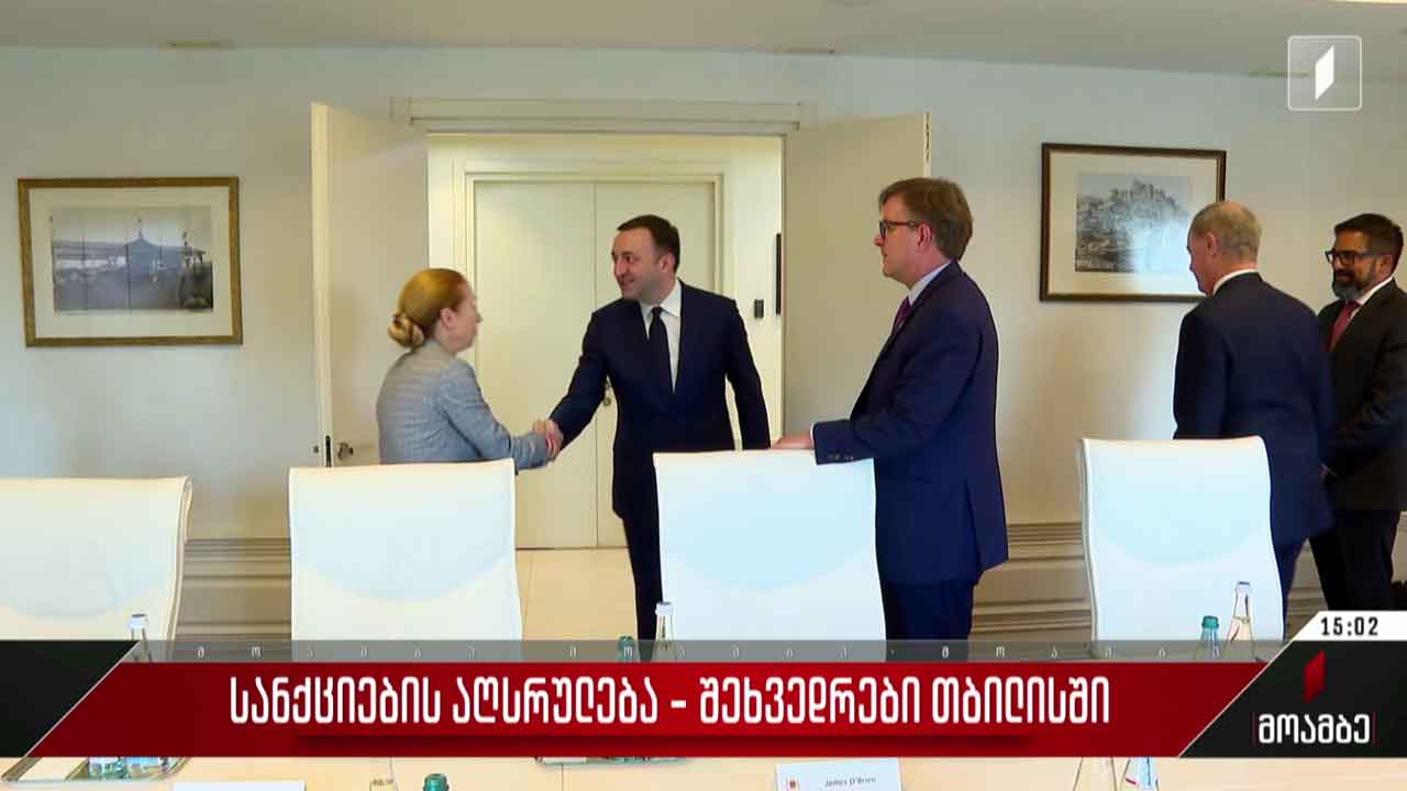 სანქციების აღსრულება - შეხვედრები პრემიერ-მინისტრთან