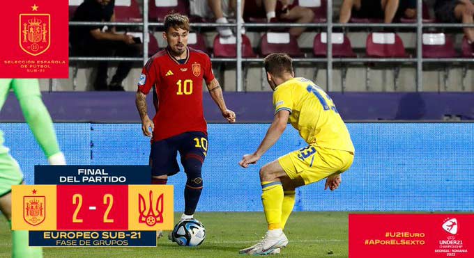 U21 I ესპანეთმა და უკრაინამ ფრე ითამაშეს - ორივე ნაკრები ევროპის ჩემპიონატის მეოთხედფინალში გავიდა #1TVSPORT