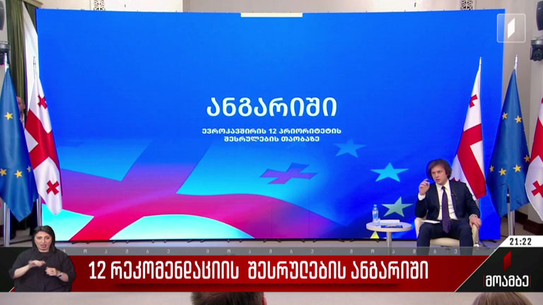 12 რეკომენდაციის შესრულების ანგარიში