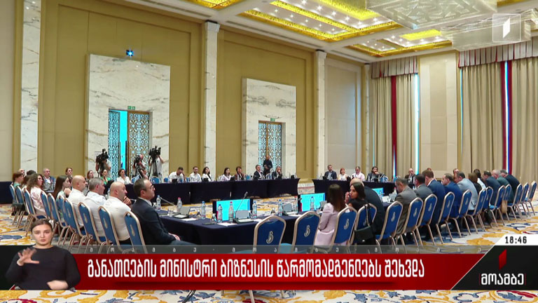 განათლების მინისტრი ბიზნესის წარმომადგენლებს შეხვდა