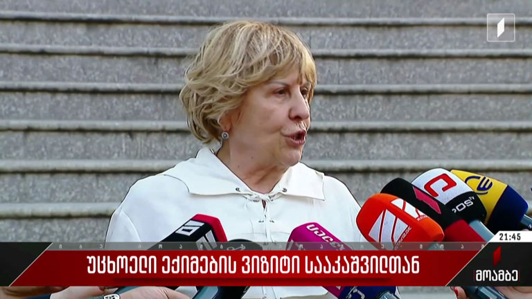 უცხოელი ექიმების ვიზიტი სააკაშვილთან