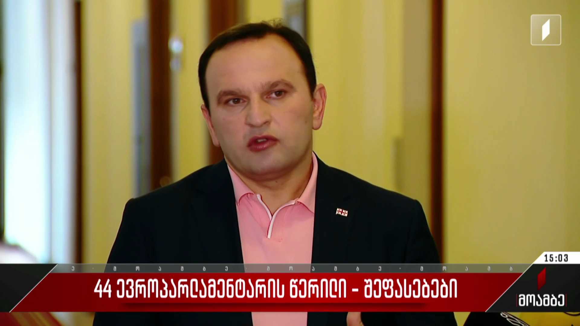 44 ევროპარლამენტარის წერილი - შეფასებები პოლიტიკურ სპექტრში