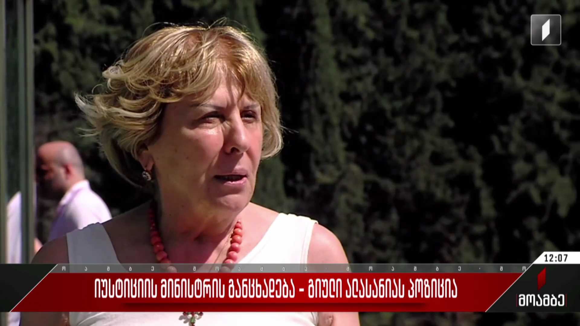იუსტიციის მინისტრის განცხადება - გიული ალასანიას პოზიცია