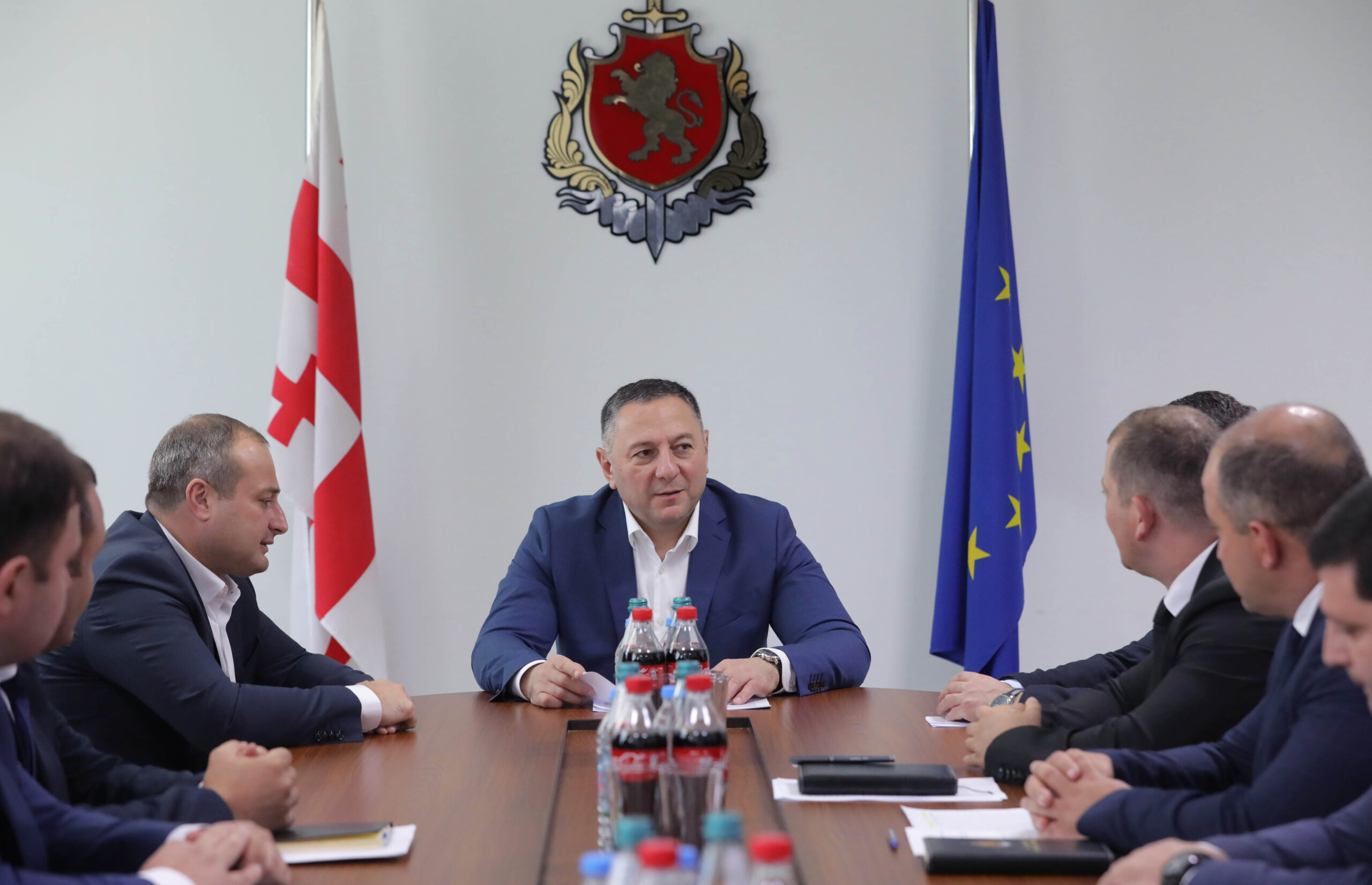 ვახტანგ გომელაურმა კახეთის პოლიციის დეპარტამენტში სამუშაო თათბირი გამართა