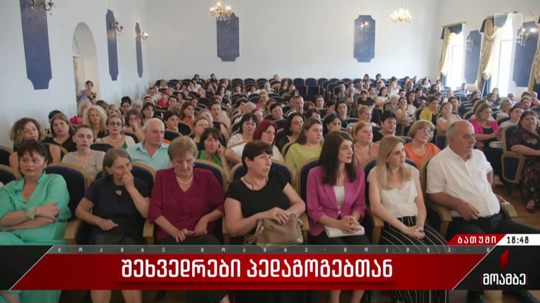 შეხვედრები პედაგოგებთან