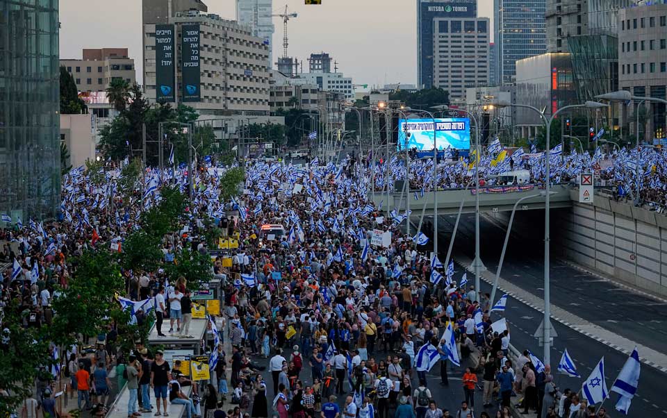 ისრაელში სასამართლო რეფორმის მოწინააღმდეგეებისა და მომხრეების აქციები პარალელურად მიმდინარეობს