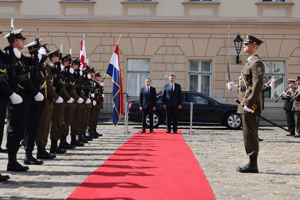ხორვატიაში საქართველოს პრემიერ-მინისტრის ოფიციალური ვიზიტი დაიწყო