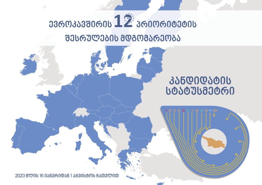 ცხრა საზოგადოებრივი ორგანიზაცია საქართველოს ხელისუფლების მიერ ევროკავშირის 12 პირობის შესრულების მდგომარეობას აფასებს