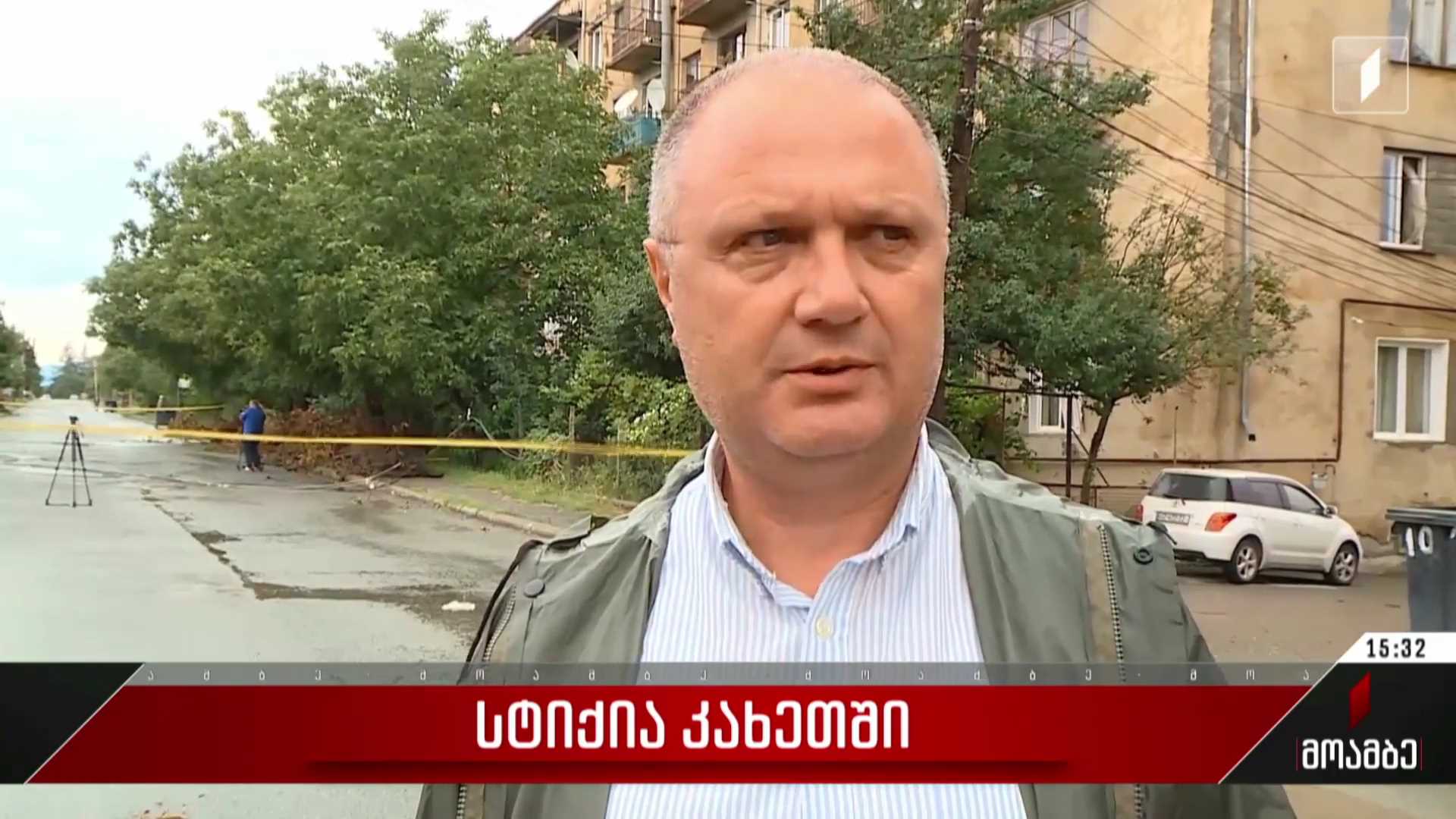 კახეთში, გურჯაანის მუნიციპალიტეტში ძლიერმა ქარმა და წვიმამ პრობლემები შექმნა