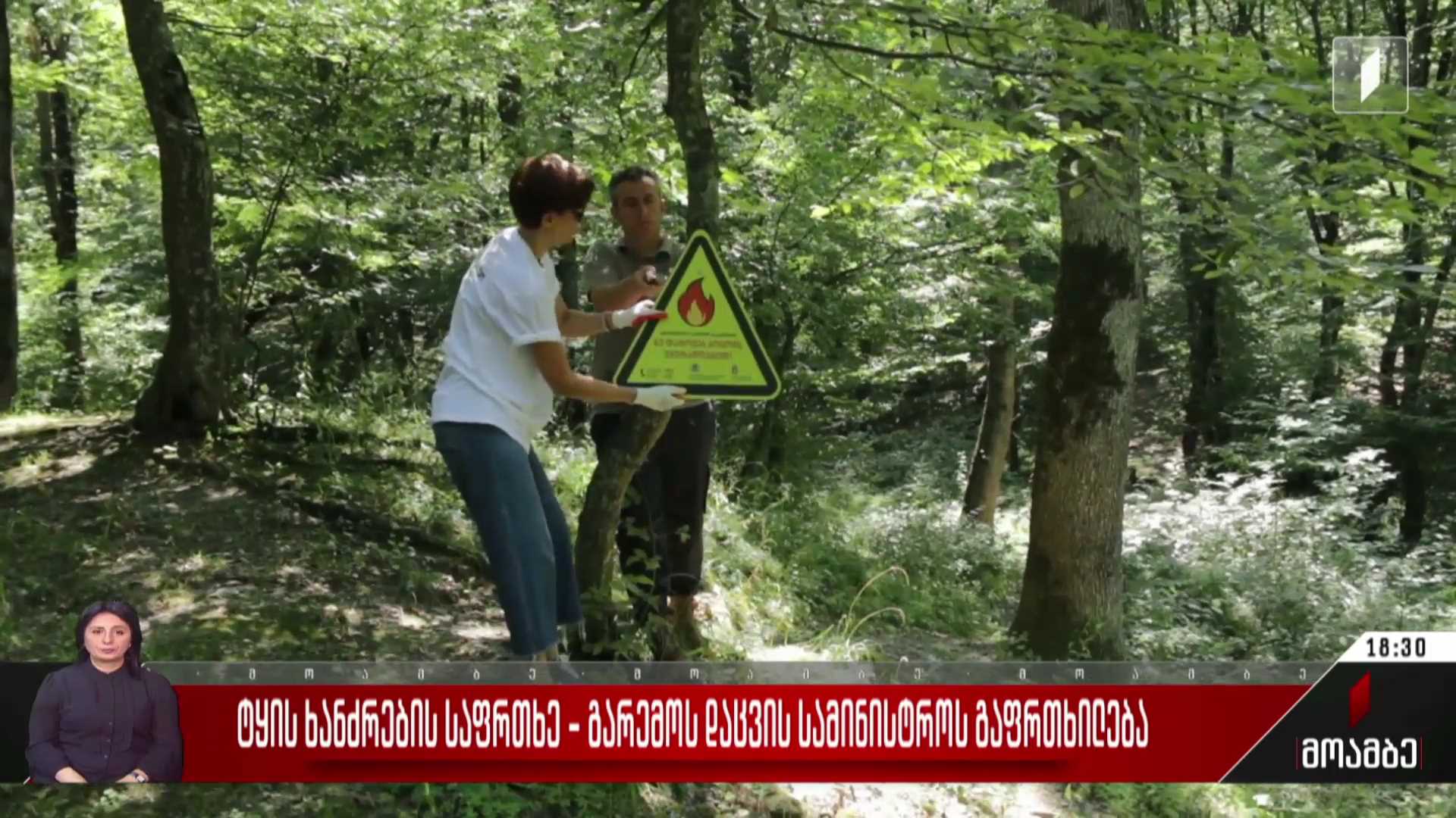 ტყის ხანძრების საფრთხე