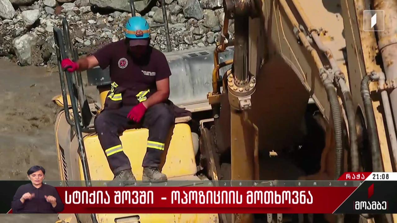 სტიქია შოვში - ოპოზიციის მოთხოვნა