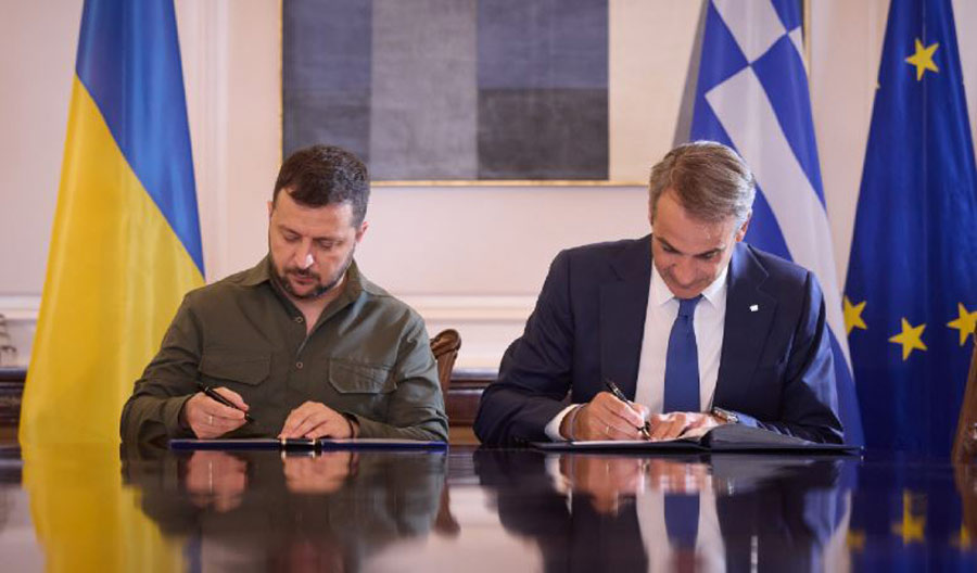 უკრაინის პრეზიდენტმა და საბერძნეთის პრემიერ-მინისტრმა უკრაინის ევროატლანტიკური ინტეგრაციის შესახებ დეკლარაციას მოაწერეს ხელი