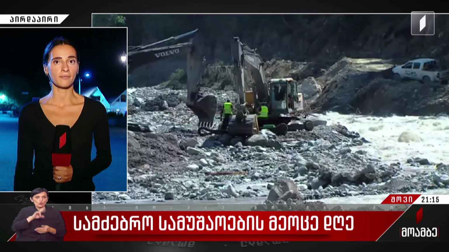 სამძებრო სამუშაოების მეოცე დღე