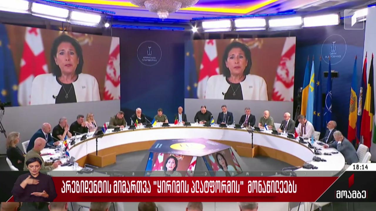 პრეზიდენტის მიმართვა „ყირიმის პლატფორმის“ მონაწილეების
