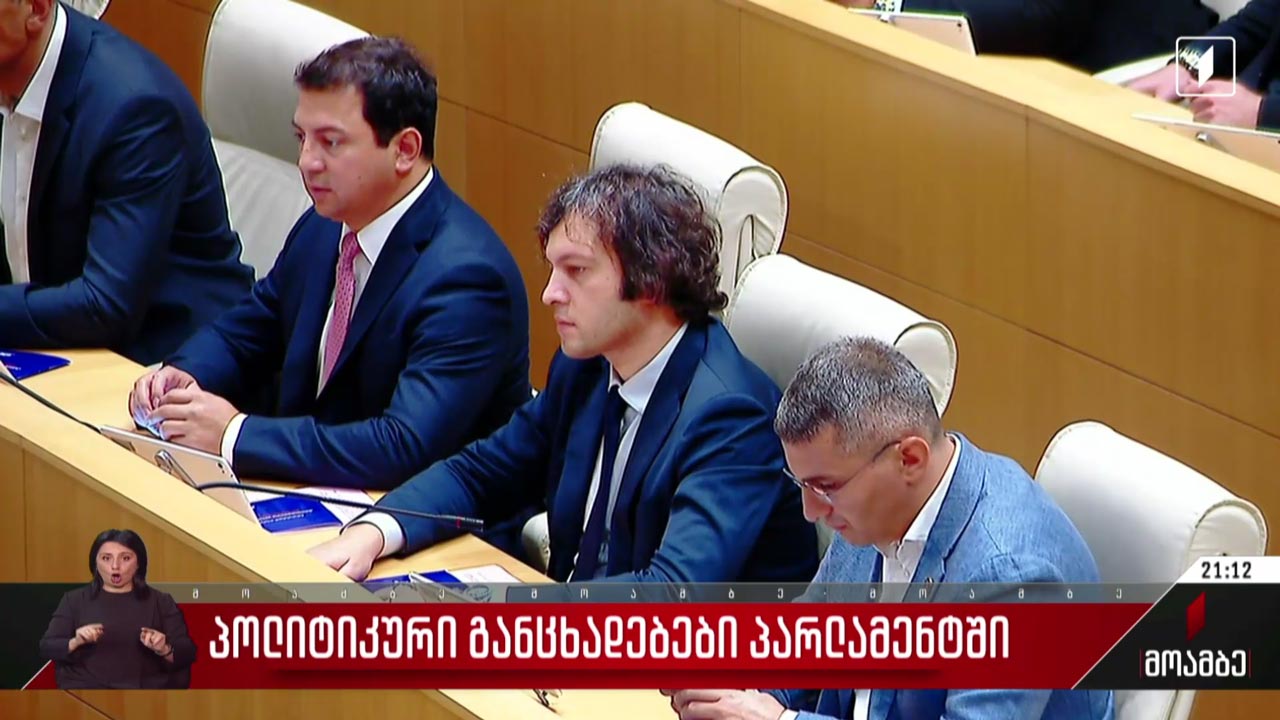 პოლიტიკური განცხადებები პარლამენტში