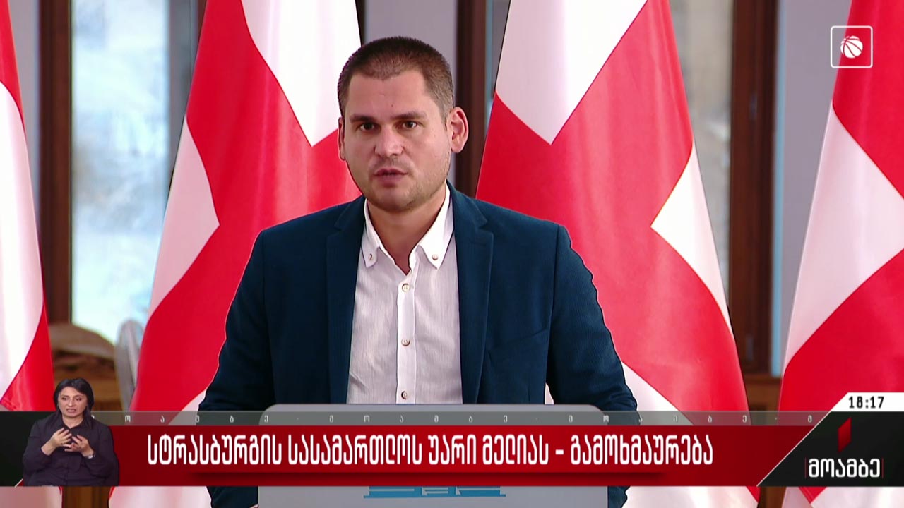 სტრასბურგის სასამართლოს უარი მელიას - გამოხმაურება