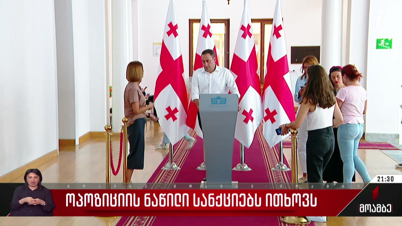 ოპოზიციის ნაწილი სანქციებს ითხოვს