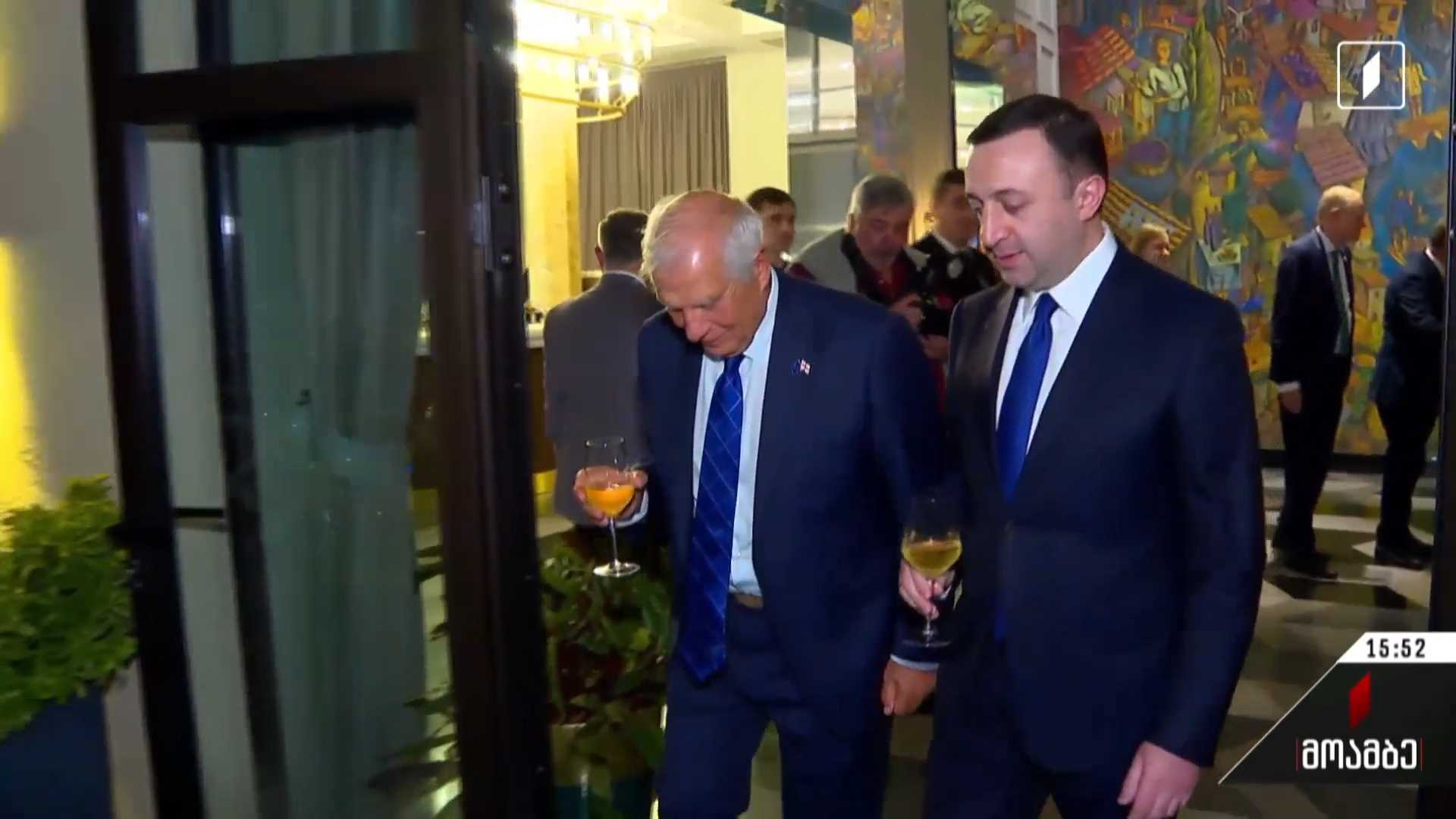 პრემიერმა ბორელს ვახშამზე უმასპინძლა