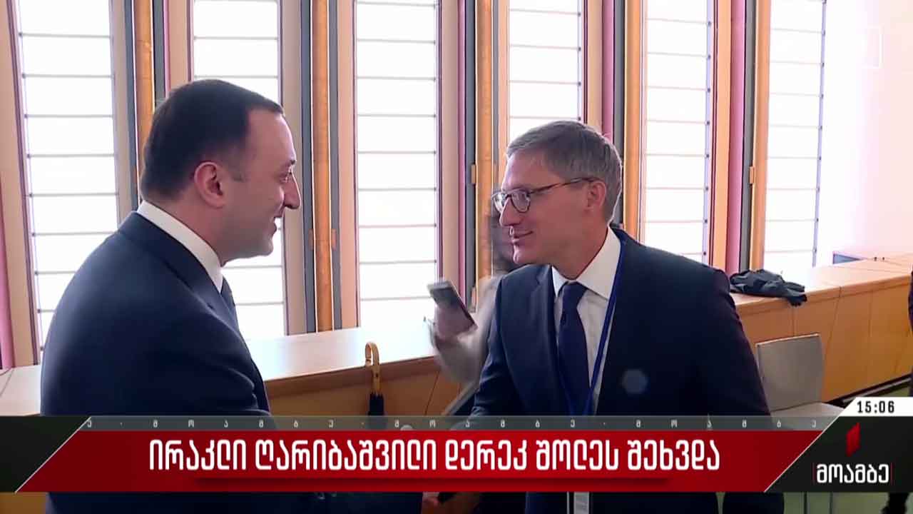 ირაკლი ღარიბაშვილი დერეკ შოლეს შეხვდა