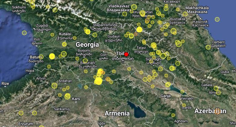 დაზუსტებული ინფორმაციით, საქართველოში მომხდარი მიწისძვრის სიმძლავრემ 4.7 მაგნიტუდა შეადგინა