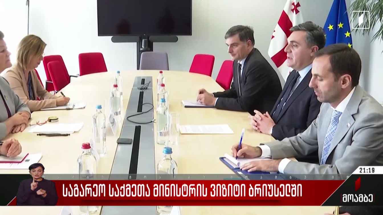 საგარეო საქმეთა მინისტრის ვიზიტი ბრიუსელში