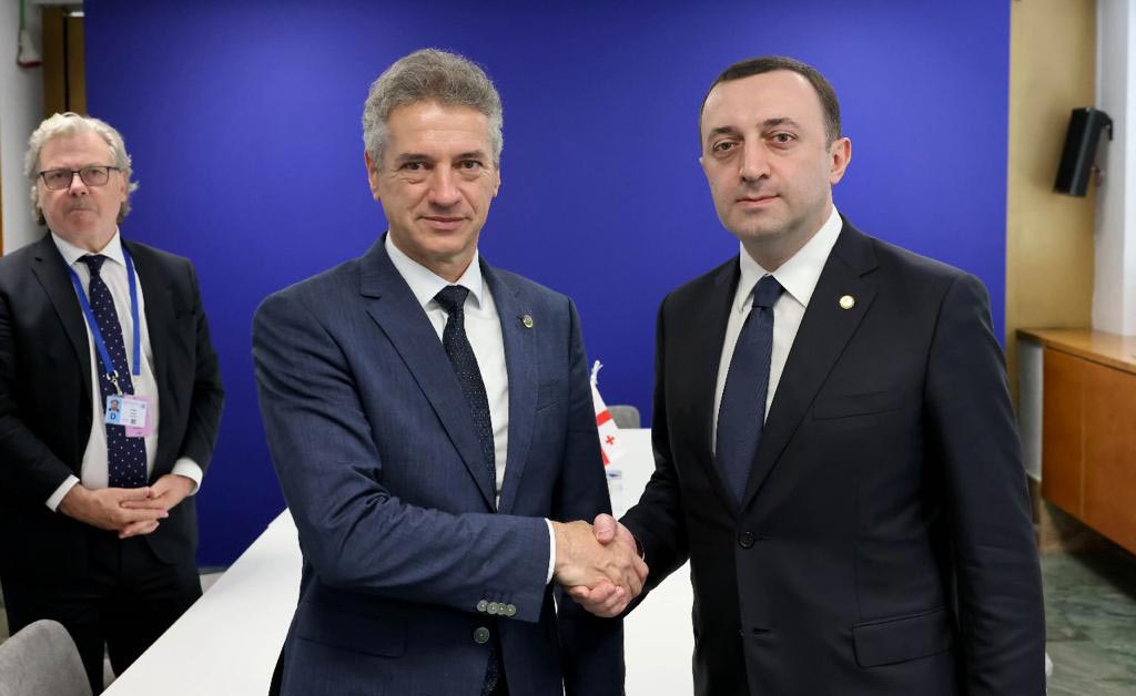 ირაკლი ღარიბაშვილი სლოვენიის პრემიერ-მინისტრს, რობერტ გალობს შეხვდა