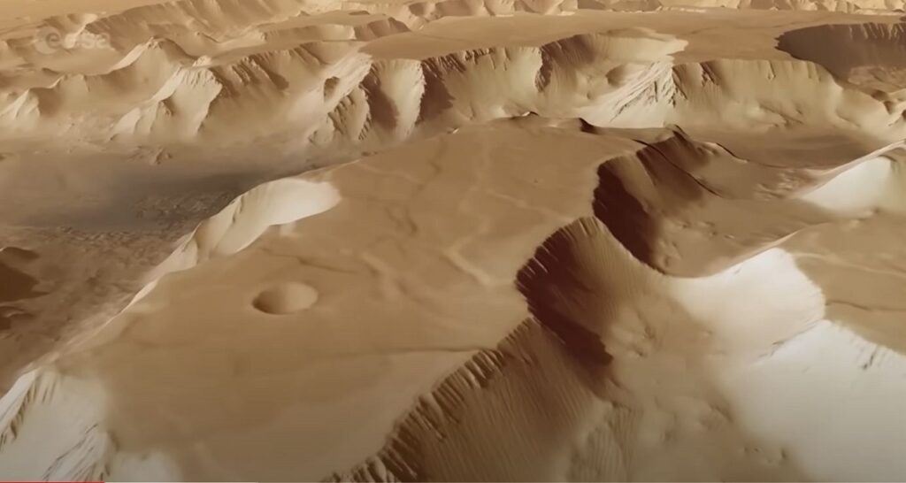 როგორ ჩანს მარსი ზემოდან გადაფრენისას — ESA ახალ ვიდეოს აქვეყნებს #1tvმეცნიერება