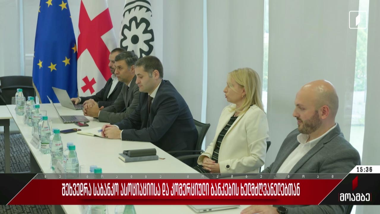 შეხვედრა საბანკო ასოციაციისა და კომერციული ბანკების ხელმძღვანელებთან