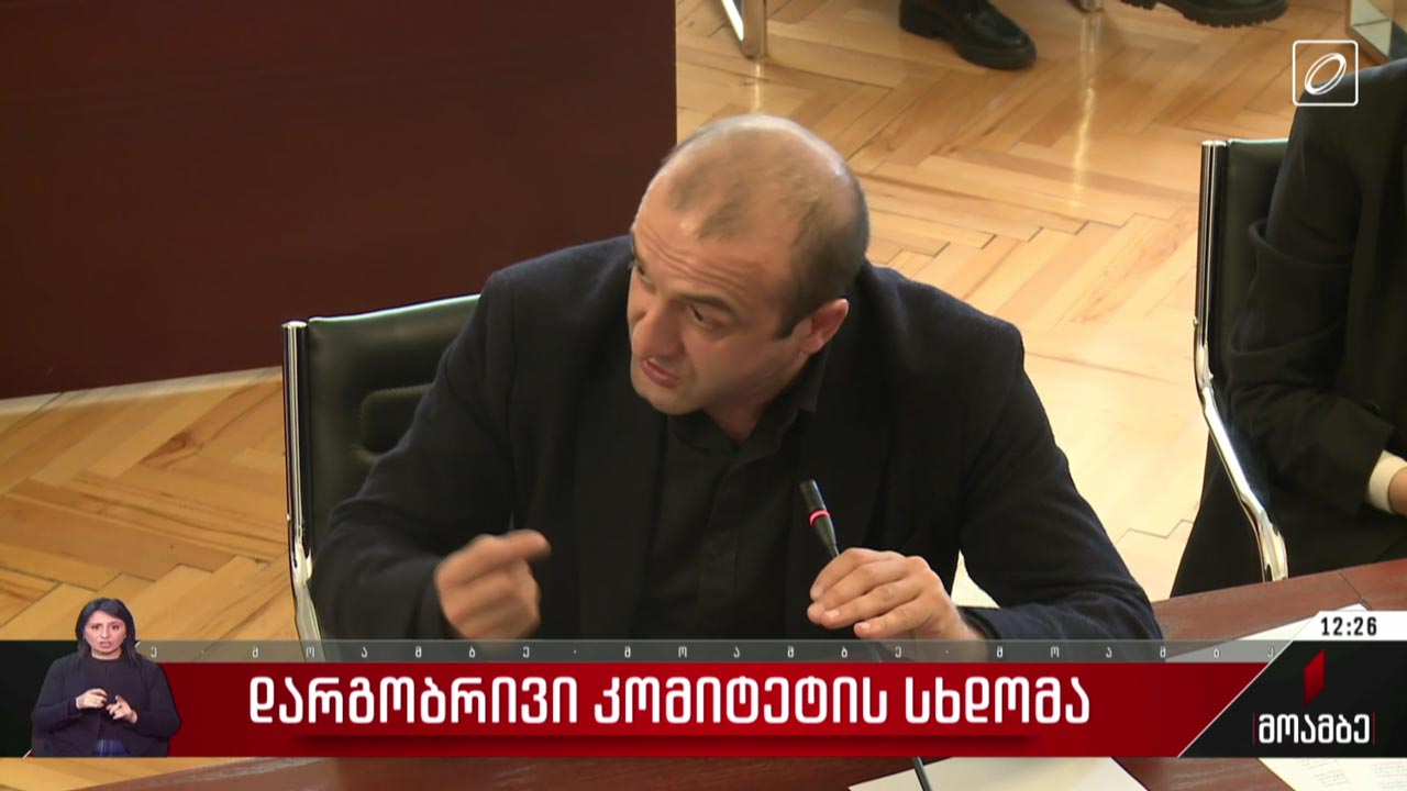 დარგობრივი კომიტეტის სხდომა