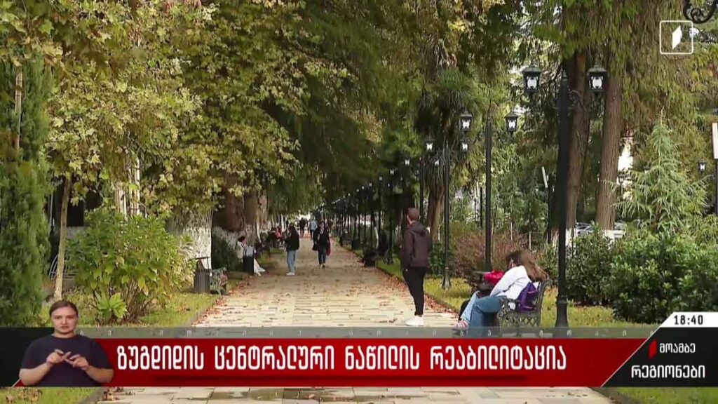 ზუგდიდის ცენტრალური ნაწილის რეაბილიტაცია