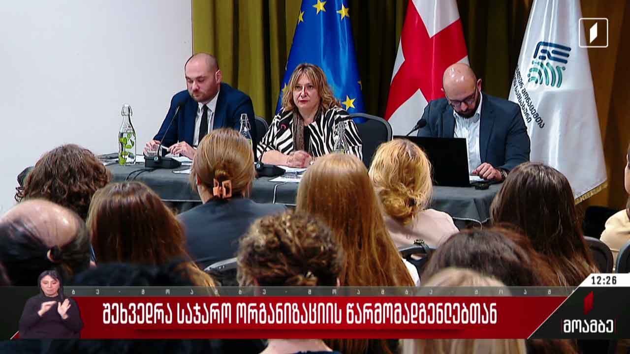 შეხვედრა საჯარო ორგანიზაციის წარმომადგენლებთან