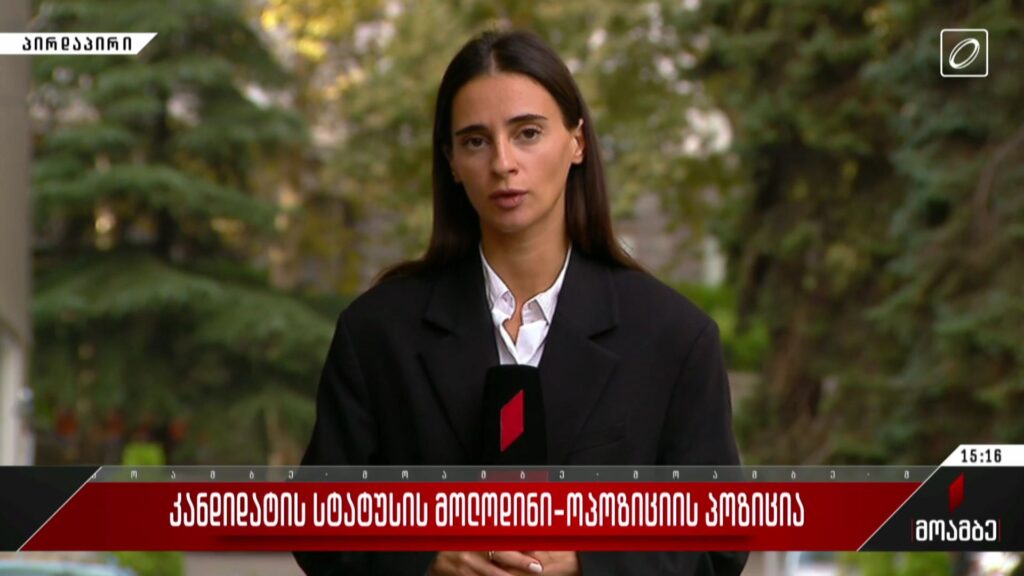 კანდიდატის სტატუსის მოლოდინი – ოპოზიციის პოზიცია