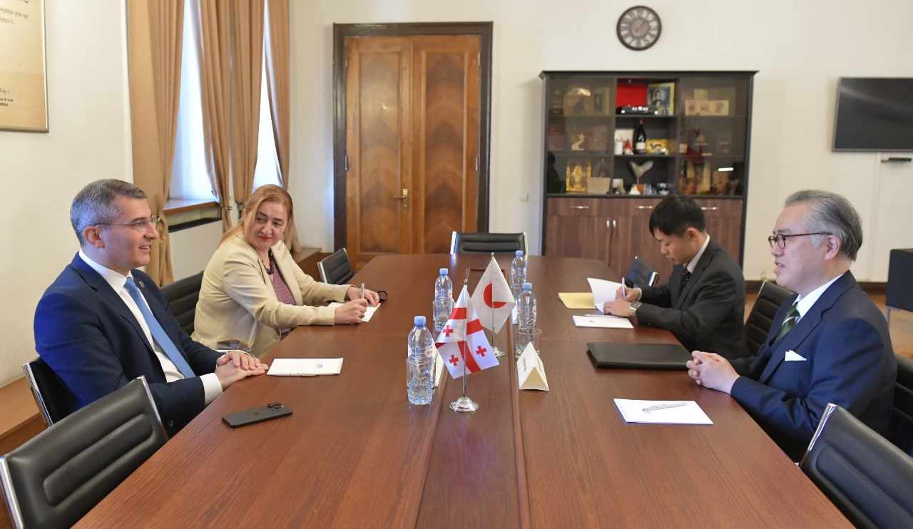 მამუკა მდინარაძე საქართველოში იაპონიის ელჩს შეხვდა