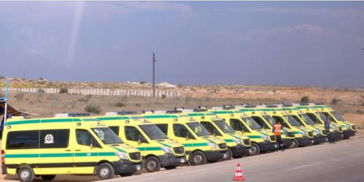 ეგვიპტიდან ღაზაში სასწრაფო დახმარების დაახლოებით 80 მანქანა შედის, რათა დაჭრილ პალესტინელ პაციენტებს საჭირო დახმარება გაუწიონ