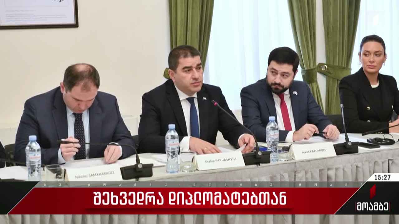 შეხვედრა დიპლომატებთან