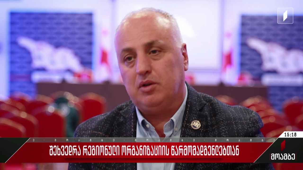 „ხალხის ძალის“ ლიდერების შეხვედრა რეგიონულ წარმომადგენლებთან