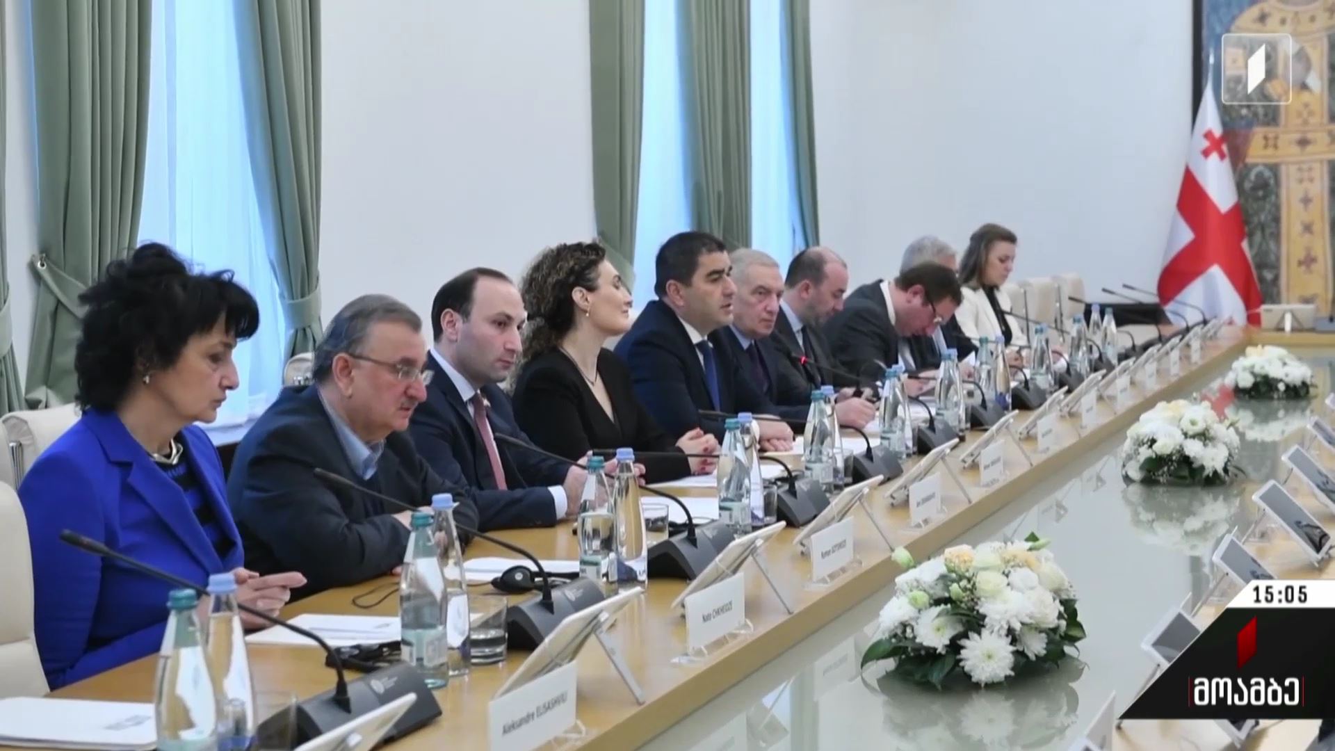 შალვა პაპუაშვილის შეხვედრა ევროპელ კოლეგასთან
