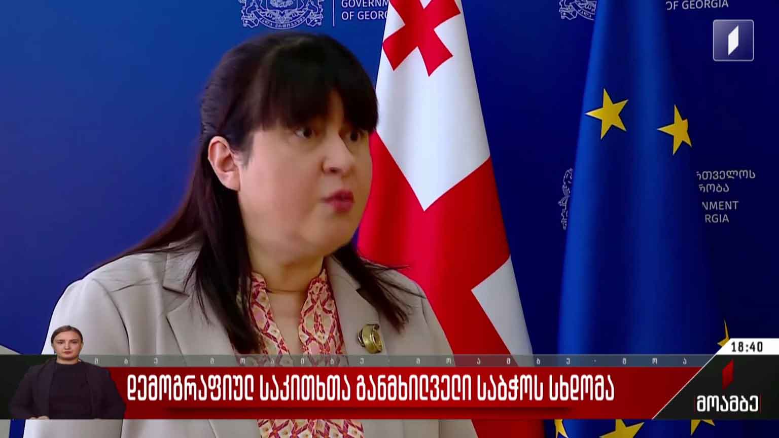 დემოგრაფიულ საკითხთა განმხილველი საბჭოს სხდომა