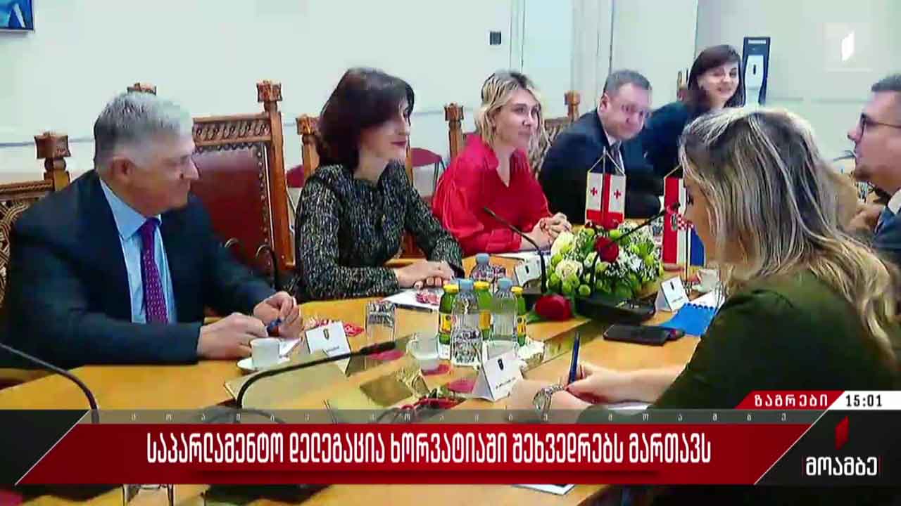 საპარლამენტო დელეგაცია ხორვატიაში შეხვედრებს მართავს