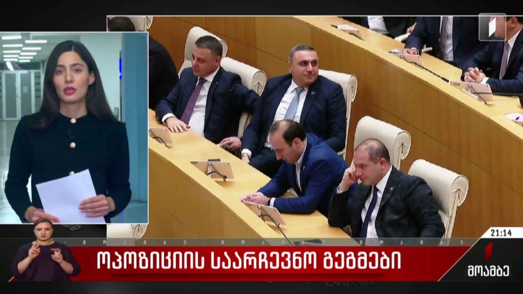 ოპოზიციის საარჩევნო გეგმები