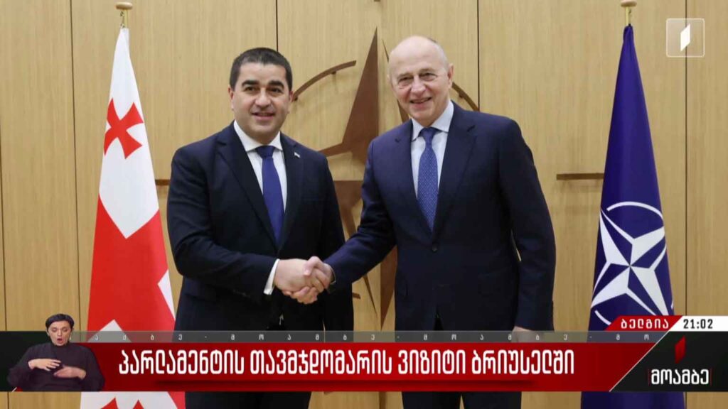 პარლამენტის თავმჯდომარის ვიზიტი ბრიუსელში
