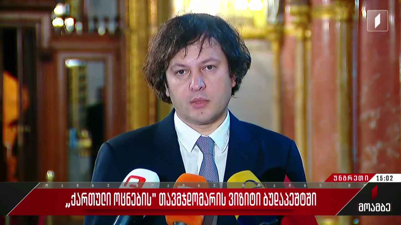 „ქართული ოცნების“ თავმჯდომარის ვიზიტი ბუდაპეშტში