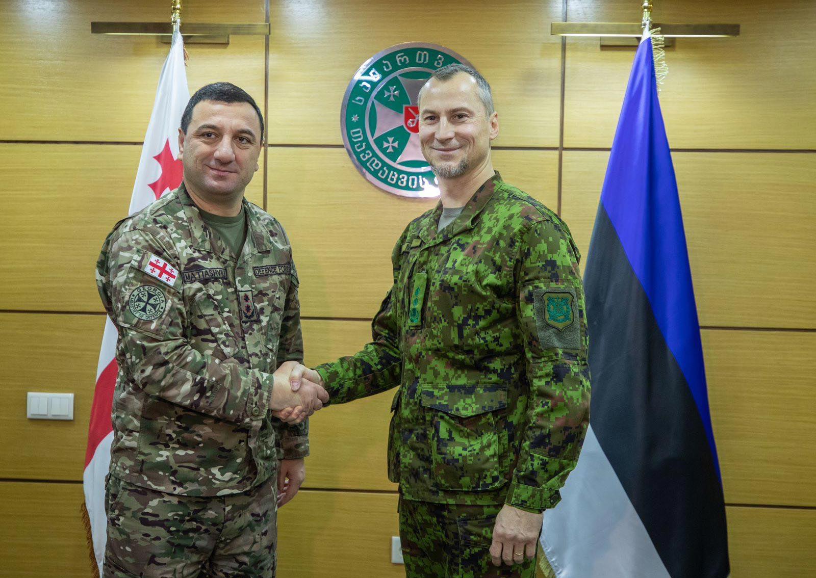 თავდაცვის ძალების მეთაურმა ესტონეთის თავდაცვის ძალების გაერთიანებული შტაბის უფროსს უმასპინძლა