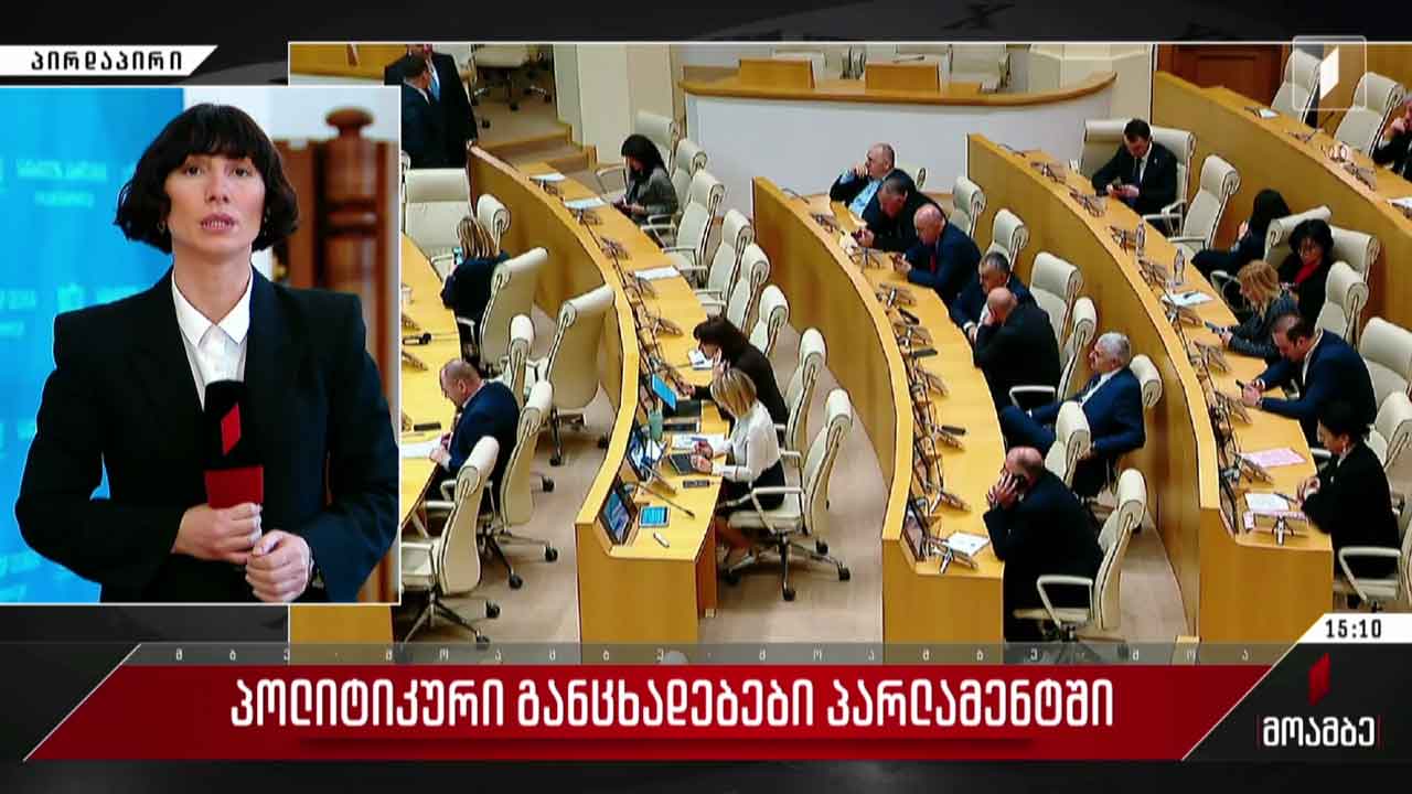 პოლიტიკური განცხადებები პარლამენტში
