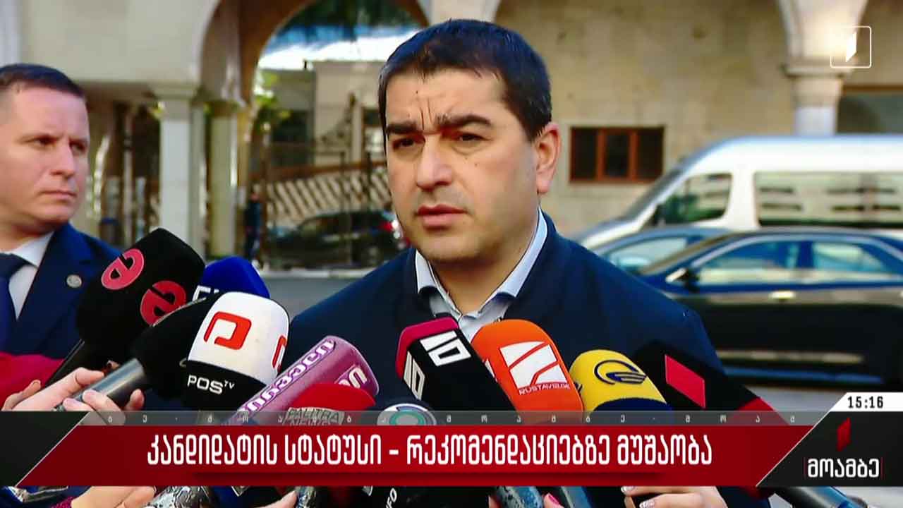 კანდიდატის სტატუსი - რეკომენდაციებზე მუშაობა