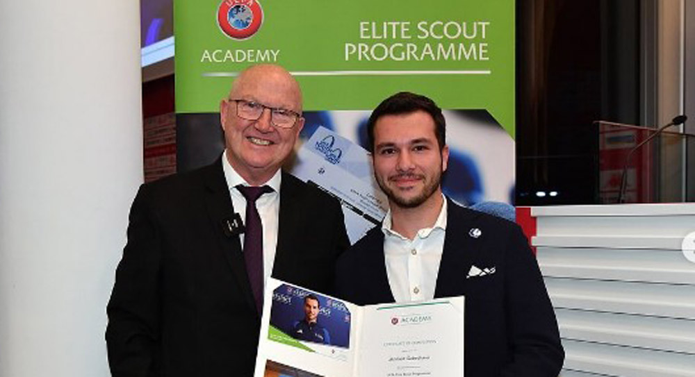 მიხა გაბეჩავამ უეფა-ს Elite Scout-ის წოდება მიიღო - ეს პროგრამა მსოფლიოში მხოლოდ სამოცდაათმა ადამიანმა გაიარა #1TVSPORT