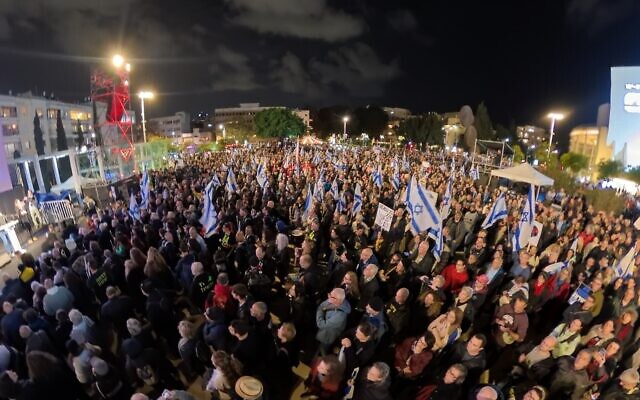 ისრაელში მთავრობის გადადგომისა და არჩევნების დაუყოვნებლივ დანიშვნის მოთხოვნით აქცია გაიმართა